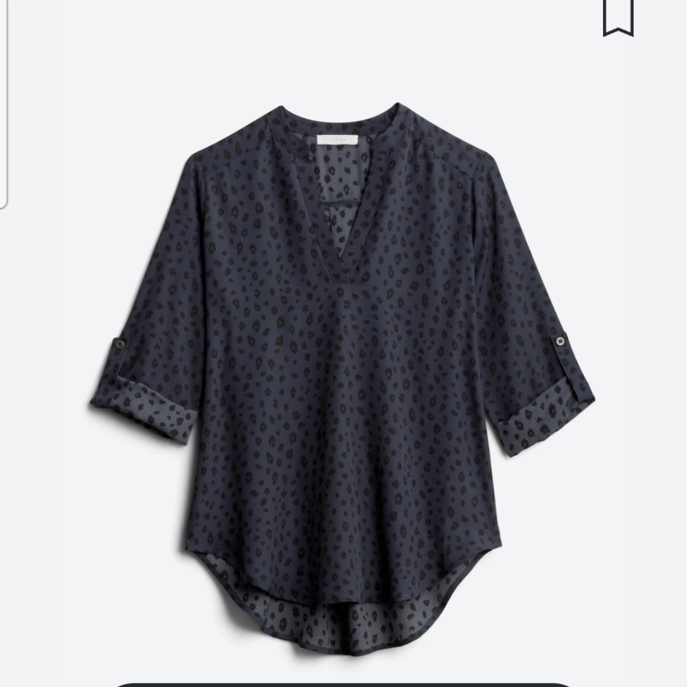 Lush Warren Split Neck Blouse